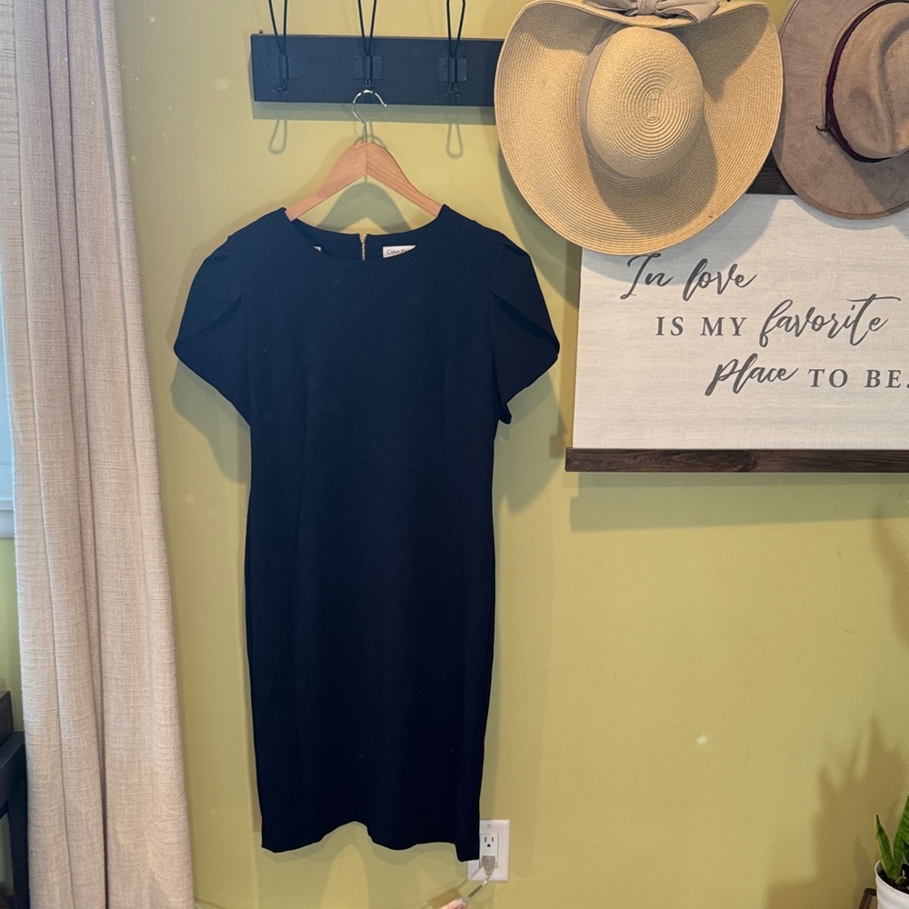 Calvin Klein Navy Midi Dress